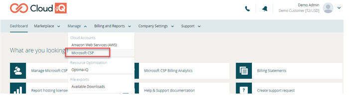 Adding new and existing tenant in Cloud iQ - Indirect – Operations ...